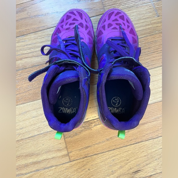 Zumba High Tops Purple Size 9 - Picture 4 of 8